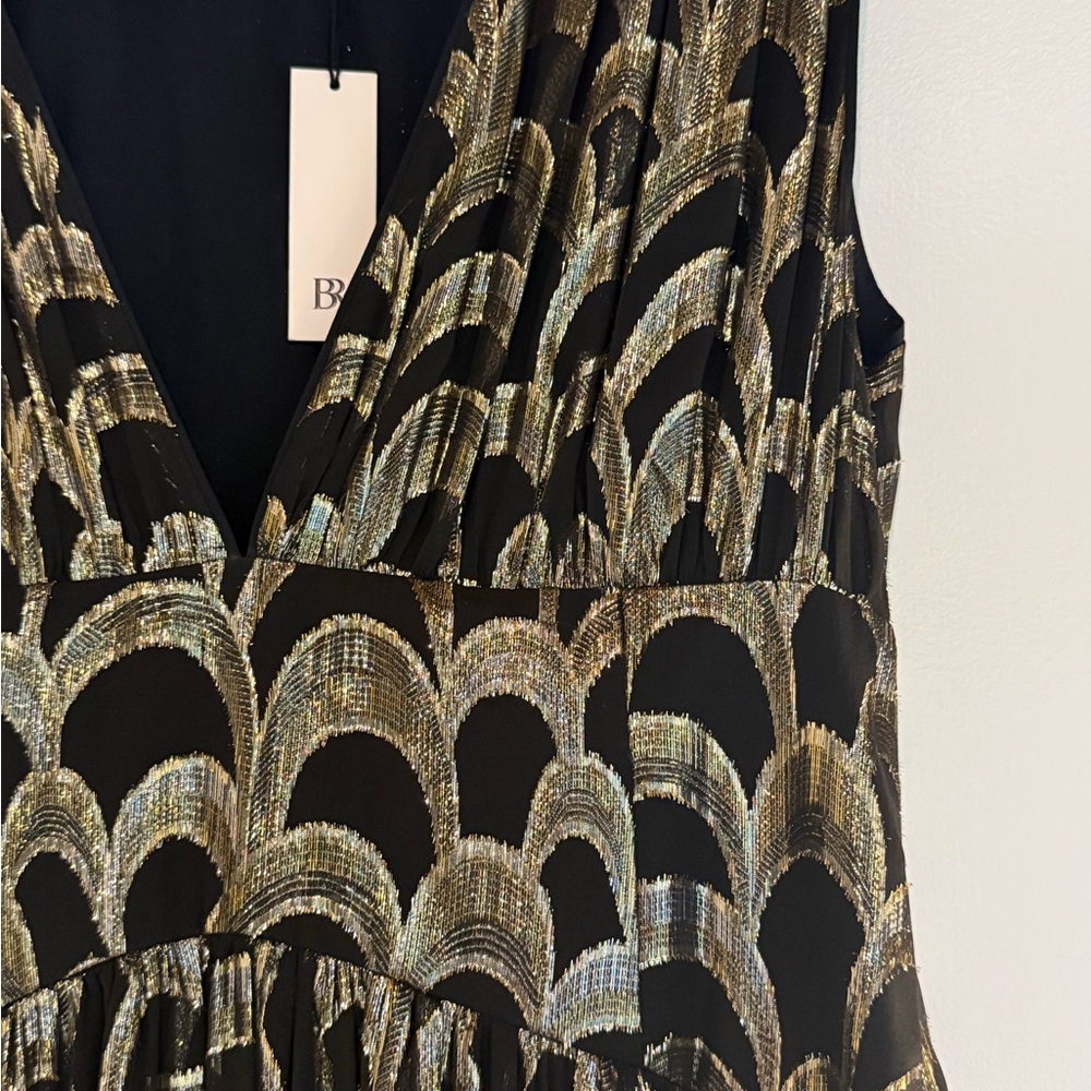 Banana Republic Black and Gold Maxi Dress - Picture 8 of 10